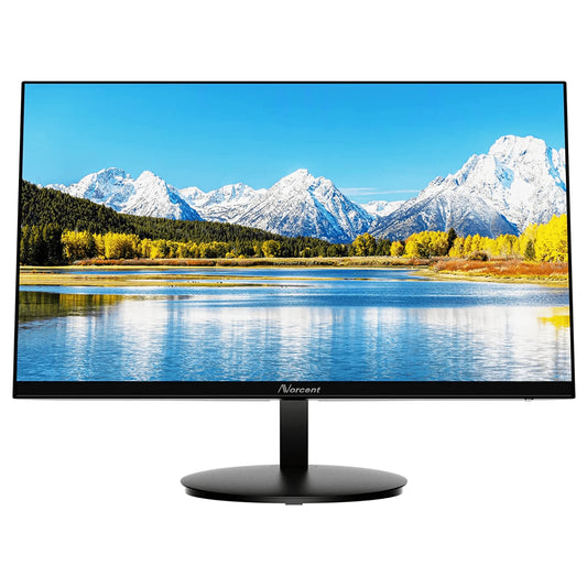 24 Inch Frameless Computer Monitor FHD 75HZ VA with Built-In Speakers