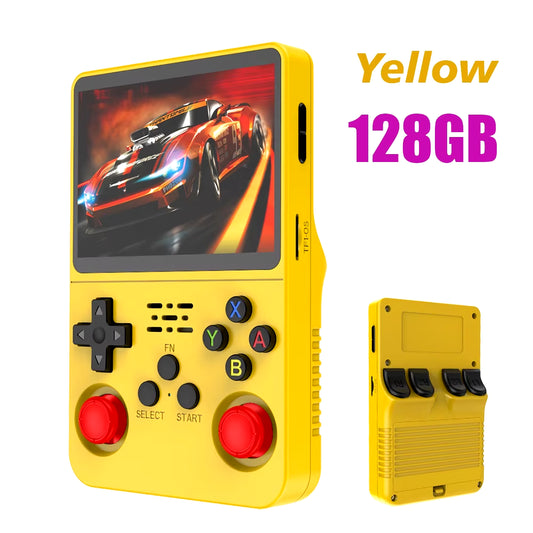 R36S Retro Handheld Video Game Console Linux System 3.5 Inch IPS Screen R35S Pro Portable Pocket Video Player 64GB Games